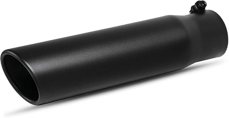 Ponteira de escapamento YITAMOTOR 2,5" x 3" em aço inoxidável, 30,48 cm, instalação bolt-on – 1 unidade