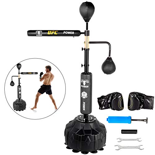 image for Happybuy Boxing Speed Trainer, Punching Bag Spinning Bar, Training Box