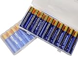 Besia AAA Alkaline Batteries 10-Pack, 1.5V LR03 Triple A Battery with Long-Lasting Power & Leak-Proof Design, Includes Reusable Storage Case, Ideal for Remotes, Toys, and Household Devices