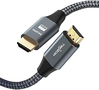 Twozoh 4K HDMI Cable 6Ft/2M, High Speed 18Gbps HDMI 2.0 Cable, Braided HDMI to HDMI Cord Compatible with PS5, PS3, PS4, PC, Projector, HDTV, Xbox