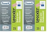 Favorit 25 Buste senza Foratura, Formato Utile 11 x 15 cm, Trasparente (Confezione da 2)