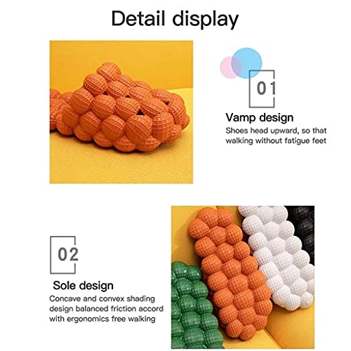 Men Slides Lightweight Cool Beach Slippers Slide Bone Fish Mouth Flip Flops Women Sandals Soft EVA Sneakers Couple (Color : Green, Size : 39-40)3