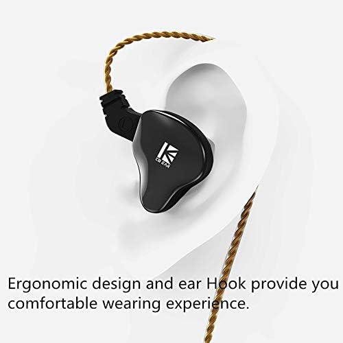 YINYOO KBEAR KS2 Earphones Stereo Bass in Ear Headphone, HiFi Over Ear