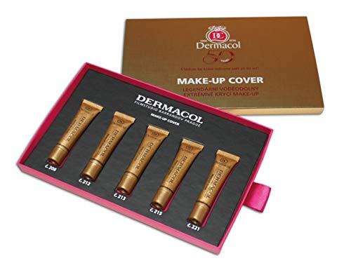 Dermacol Make-up Cover - Waterproof Hypoallergenic Foundation,Set of 5