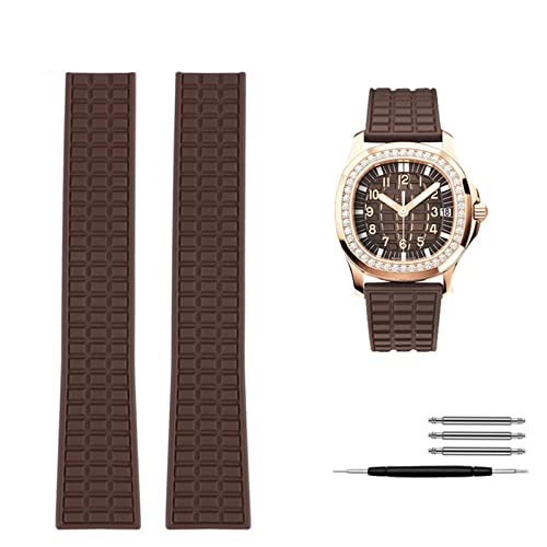 Bracelet silicone 19mm pour Patek Philippe Aquanaut 5067A-001 montre femme étanche SAAWEE