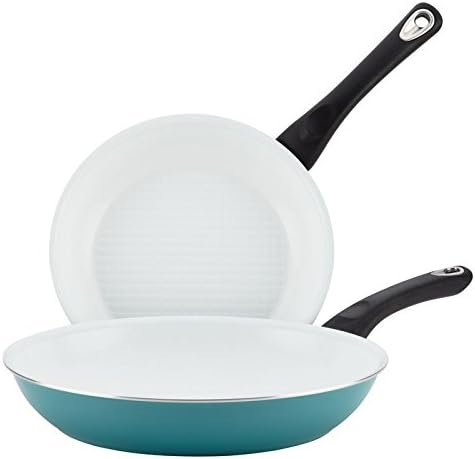 Pemberly Row Ceramic Nonstick Cookware 2 Piece Skillet Set