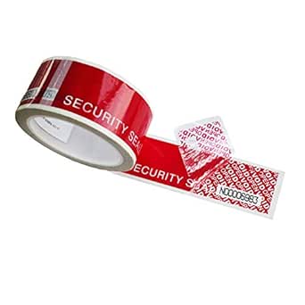 100 Etichette Di Sicurezza Voidopen - Adesivi Anti-Manomissione 2,5x8,5cm - Con Numeri Di Serie - Rosso - Foto 10