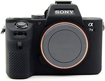 Sony A7II Case, BolinUS Fullbody Ultra-Thin Lightweight Rubber Soft Silicone Housing Case Bag Cover for Sony Alpha A7ii A7R2 A7Rii A7sii (Black)