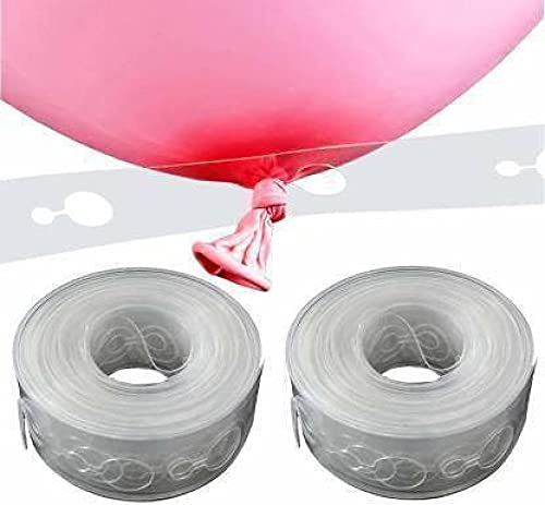 Image of HK balloons Balloon Arch Kit Balloon Decorating Strip Kit for Garland with 200 Dot Glue Point Stickers, Balloon Garland Tape for Wedding, Birthday (2 Balloon Arch strip & 2 Glue dots)