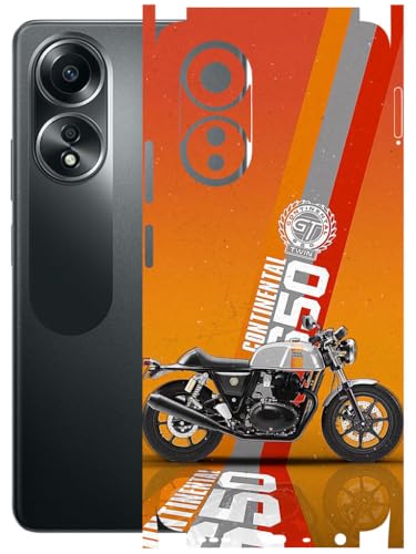 Image of AtOdds - Full Body Back Screen Guard Protector Film - Lamination Wrap Skin Sticker Compatible with Oppo A58 (4G) | Scratchproof Matte Finish (Bullet)