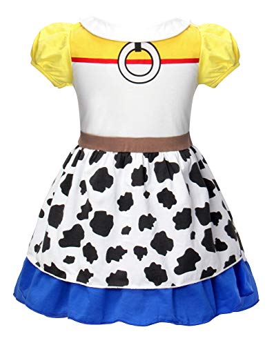 Jurebecia Little Girls Jessie Dress Halloween Costume Jessie Fancy Dress Up Holiday Party Dresses Size 3T #TOP1