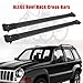 Roof Rack CrossBars Baggage Carrier Black for Jeep Liberty 2002-2007 150LBS, 2 x Roof rack crossbars(Necessary Mounting Hardware Are Included.)