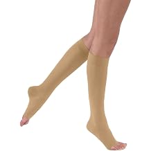 JOBST UltraSheer Knee-High Compression Stockings for Women - Open Toe - Medical Compression 20-30