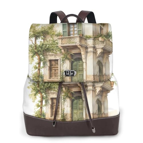 Sac à dos noir imprimé romain polyvalent pour le voyage
