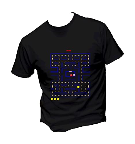 M-Italy T-Shirt Uomo & BAMBIN - Gioco retrò - Maglietta Super vestibilità Top qualità (XL, Gialla)