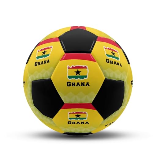 Gongbawa Ghana Flag Soccer Ball with African Team Design