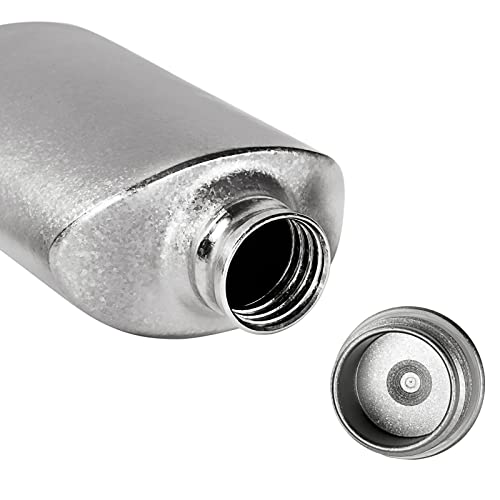 Ultralight Titanium Water Bottle 600ml/21 fl oz Crystallized Finish - Outdoor Camping Hiking Sports Hydration Bottle with Insulating Thermal Sleeve & Leakproof Clip Loop Cap - Slim Design