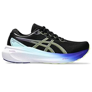 ASICS Women’s Gel-Kayano 30 Running Shoes, 7, Black/Glow Yellow