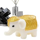Décoration résistante à la décoloration : conçue avec une résine résistante à l'usure haute densité, cette statue d'éléphant conserve son aspect vif malgré une longue utilisation. Il offre stabilité et facilité d'entretien grâce à un nettoyage régulier, parfait pour décorer les salles d'études ou les entrées.