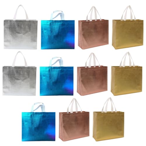 Paquet à main en film aluminisé pour baptême et anniversaire | 20 sachets pour invités