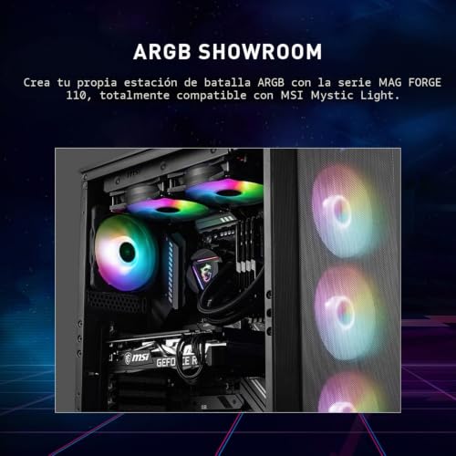 Gabinete MSI MAG Forge 112R para montar el setup gaming de tus sueños 7