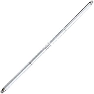 Body-Solid (MB100A) Aluminum Double Swivel Bar for Dual-Stack Functional Trainers, Knurled Grip 220lbs Weight Capacity, Perfect For Shoulder Presses, Biceps & Triceps Exercises, 42 in long (Chrome)