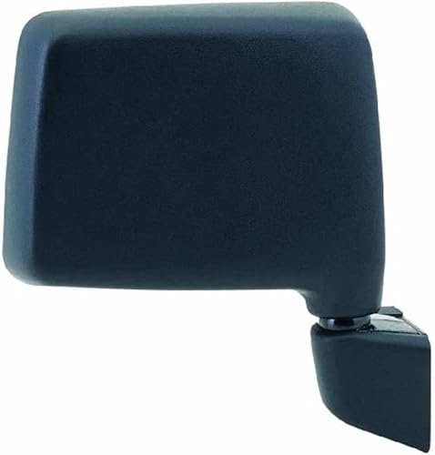 Fit System espejo plegable manual de repuesto estilo original, Lado de pasajero (derecho), Negro