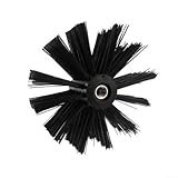 Bulevisiter Cepillo de limpieza de chimenea, cepillo de limpieza de ventilación de secadora, cepillo de barrido de chimenea, cepillo flexible para limpieza de ventilación de secadora (100 mm)