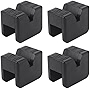 Jack Rubber Pad Adapter,Jack Stand Universal Heavy Duty Rubber,Slotted Frame Rail Pinch Welds Protector Floor Jack Pad Adapter(4 Pack)