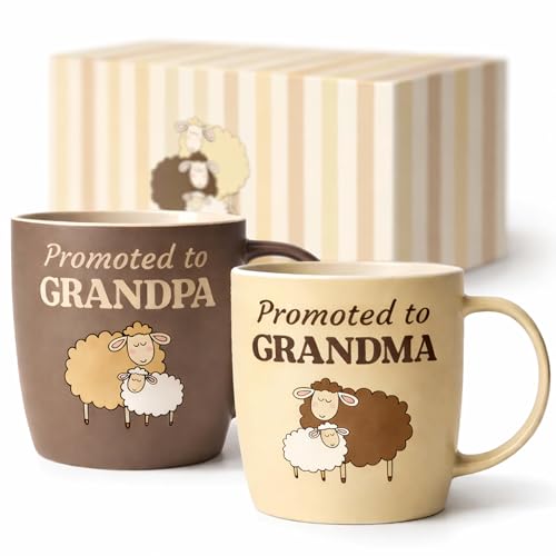 Triple Gifffted Promoted To Grandparents Coffee Mugs for New Best