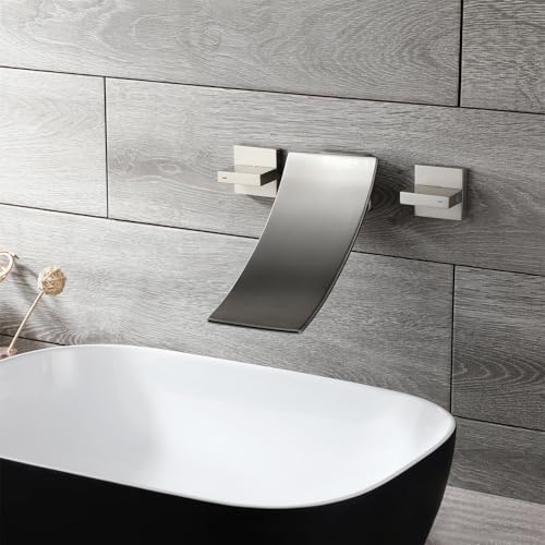 Grifo de baño de cascada para eliminar salpicaduras en el mueble 2