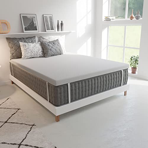 Imperial Relax | Topper Viscoelástico Dual Memory | Ergonómico | Funda Extraible y Lavable | Topper Espuma de Memoria | 7cm (+/- 1) (150x190)