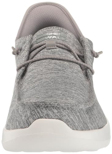 Skechers Women's Hands Free Slip-Ins Go Walk Joy Moc Toe Casual Shoe, Light Gray, 10 US