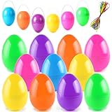 ROSAUI 3.5” Fillable Easter Eggs, 36Pcs Empty Plastic Eggs - 6 Bright Colors - Holiday Candy & Surprises Gift Box - Easter Basket Stuffers Fillers – Easter Hanging Decor - Easter Eggs Hunt ROSAUI 3.5” Fillable Easter Eggs, 36Pcs Empty Plastic Eggs - 6 Bright Colors - Holiday Candy & Surprises Gift Box - Easter Basket Stuffers Fillers – Easter Hanging Decor - Easter Eggs Hunt