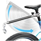 Hands-Free Bicycle Dog Leash for Cycling - 180° Rotating or Fixed Quick-Attach System, Built-in Shock-Absorbing Spring, Anti-Pull Design, Thick Steel Wire Rope 550 lbs (Carbon Fiber)