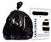 Heritage Z8648VKR01 HDPE 56 Gallon Can Liner 0.62-Mil Star Seal 48-Inch by 43-Inch Black 25-Pack (Case of 8)