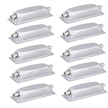 Both Side Drum Claw Hook 10pcs Iron Rectangular Shape Drum Claw Hook for Bass Drums & Snare Drum,Silver