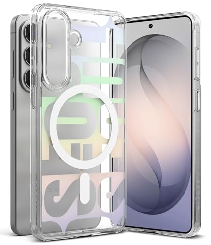 Image of Ringke Fusion Design Magnetic Compatible with Samsung Galaxy S26 Case Back Cover Hard Graphic Designed Back Soft Flexible TPU Bumper Scratch Resistant Natural Form - Seoul