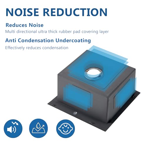 Image of 15 Drop In Bar Sink, 16 Guage Stainless Steel 13x15x9 Wet Bar Prep RV Outdoor Small Kitchen Sink Topmount Single Bowl with Drain