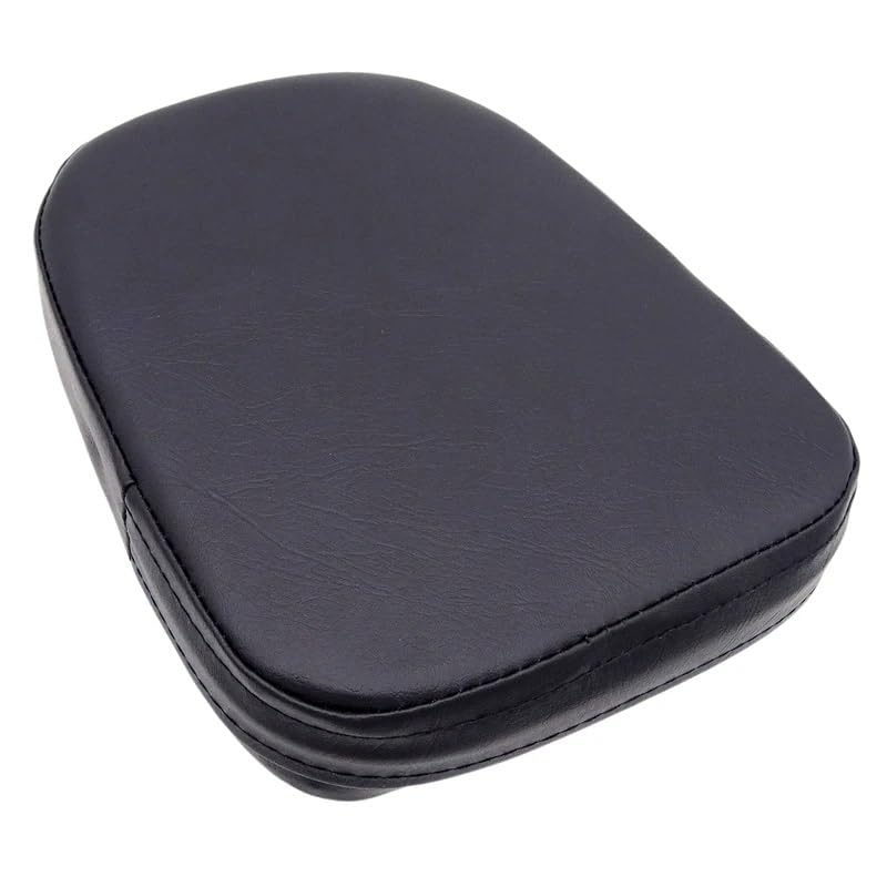 Moto siège dossier coussin en PU synthétique noir pour custom