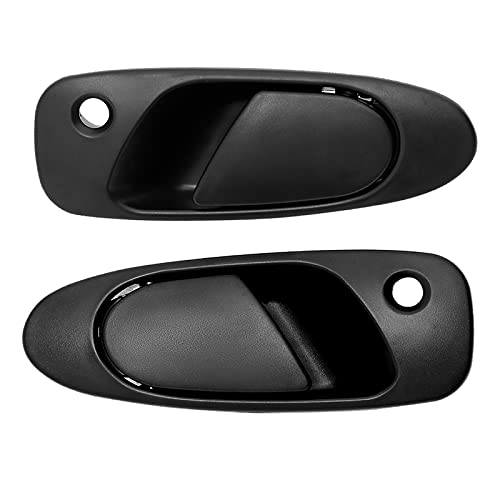 Exterior Door Handle Set, Front Outside Left Driver & Right Passenger Side, With Key Hole Compatible With 1992 1993 1994 1995 Honda Civic 1993-1997 Civic Del Sol Replaces# 72180Sr3J02Zd, 72140Sr3J02Zd #TOP5
