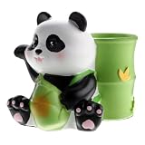 Cabilock Panda Bambus Aufbewahrungsbehälter aus Kunstharz für Nagelfräser