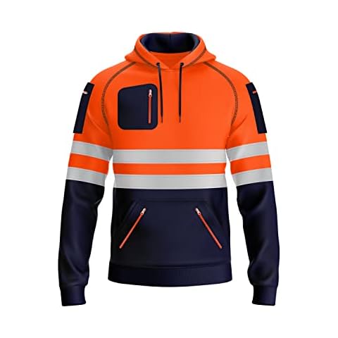 mymixtrendz Hi Vis Pullover Hoodie with Pockets Cover