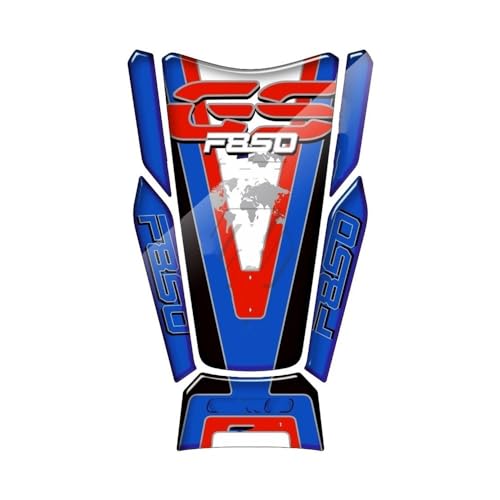 Stickers réservoir moto F850 GS Adventure 2019 bleu grip traction