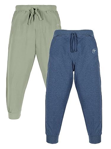 Image of KiddoPanti 100% Cotton Track Pants for Boys & Girls | Soft Single Jersey Fabric | Elastic Waist with Drawcord | Full Length with Rib Hem & Pockets | Joggers and Lowers for Kids