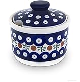 Original Bunzlauer Keramik Zuckerdose 400ml im Dekor 41