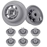 VRYNDH Kit 8 Rotelle Universali per Cestello Inferiore Lavastoviglie - Applicabile a Ruote e Ricambi per Lavastoviglie Bosch Siemens Neff Beko