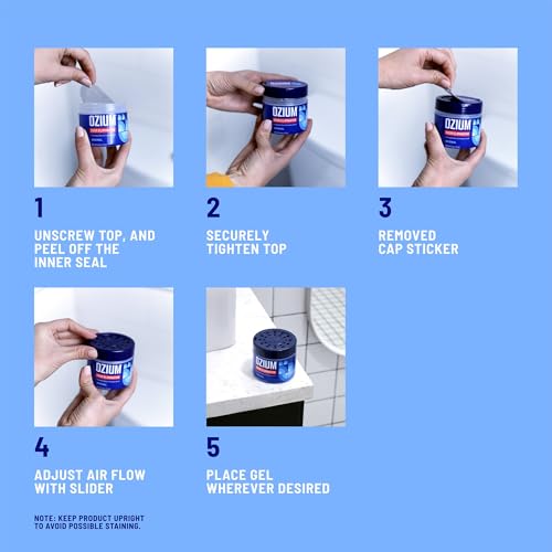 Ozium 804281-4 4.5 Oz. 4 Pack Odor Eliminating Gel thumb #5