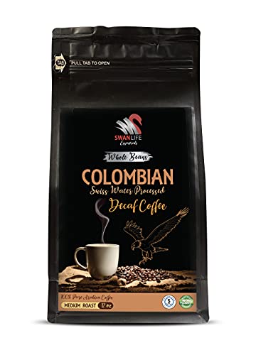 Café descafeinado de Colombia en grano 12 oz