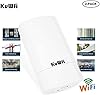 KuWFi 900Mbps Point d'Accès Extérieur, Repeteur Wifi Pont / CPE sans fil Point à Point intérieur et Extérieur, prend en charge une Solution de Distance de Transmission de 1km pour PTP, PTMP